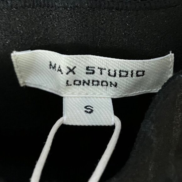 Max Studio London Women’s Size Small Black Pinstripe Wide Leg Sailor Pants NWT! - Picture 5 of 12